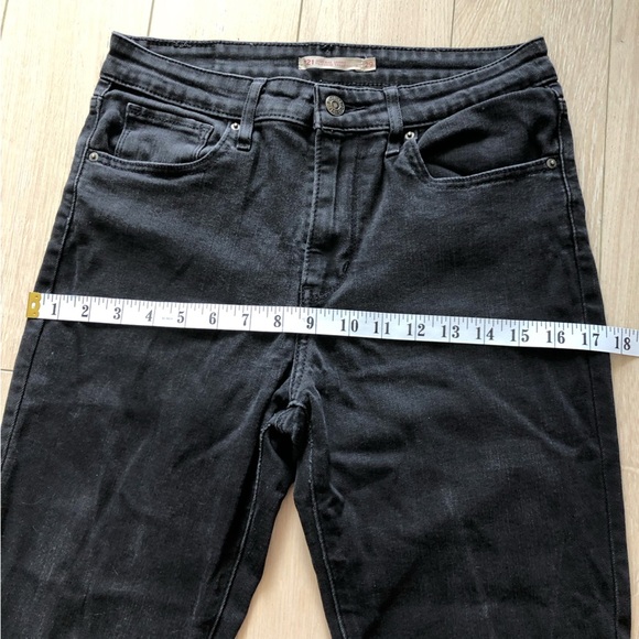 Levi’s 721 High Rise Skinny Black Jeans Size 29 - Picture 4 of 12